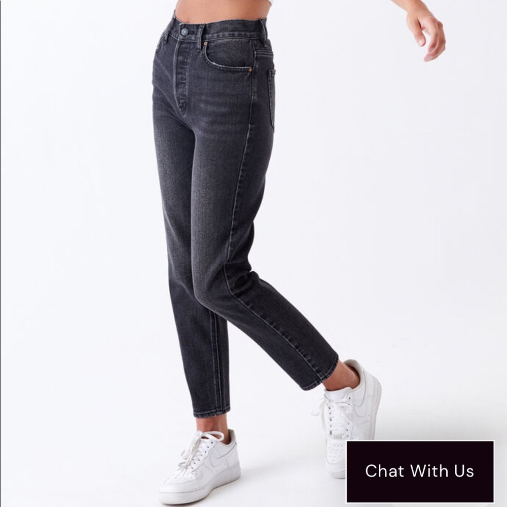 Pacsun Mom Jean Black wash Size 30